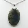 Ciondolo ovale in labradorite - 1