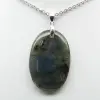 Ciondolo ovale in labradorite - 2