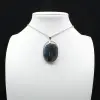 Ciondolo ovale in labradorite - 0
