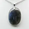 Ciondolo ovale in labradorite - 1