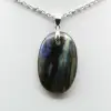 Ciondolo ovale in labradorite - 1