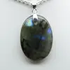 Ciondolo ovale in labradorite - 2