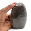 Pietra di luna nera lucidata a forma libera - 1