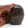 Pietra di luna nera lucidata a forma libera - 1