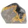 Ornamento minerale: diaspro a forma di bombo lucidato dall'Indonesia - 2