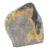 Ornamento minerale: diaspro a forma di bombo lucidato dall'Indonesia - 3