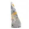 Ornamento minerale: diaspro a forma di bombo lucidato dall'Indonesia - 8