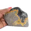 Ornamento minerale: diaspro a forma di bombo lucidato dall'Indonesia - 1