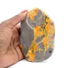 Bumblebee Jasper: piccola pietra lucidata a forma libera dall'Indonesia - 0