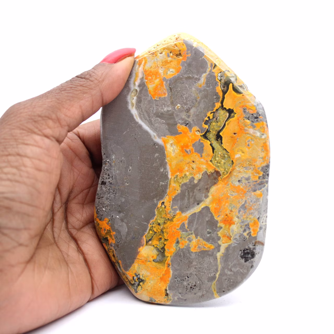 Bumblebee Jasper: piccola pietra lucidata a forma libera dall'Indonesia