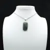 Pendente rettangolare in labradorite - 0