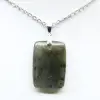 Pendente rettangolare in labradorite - 2