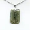 Pendente rettangolare in labradorite - 2