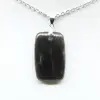 Pendente rettangolare in labradorite - 1