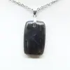 Pendente rettangolare in labradorite - 2