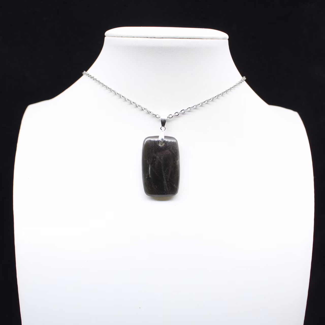 Pendente rettangolare in labradorite