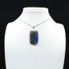 Pendente rettangolare in labradorite - 2