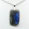 Pendente rettangolare in labradorite - 2