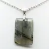 Pendente rettangolare in labradorite - 2