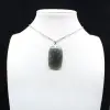 Pendente rettangolare in labradorite - 0
