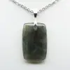 Pendente rettangolare in labradorite - 2
