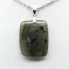 Pendente rettangolare in labradorite - 2