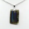Pendente rettangolare in labradorite - 2