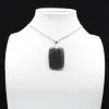 Pendente rettangolare in labradorite - 4