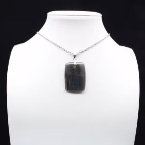 Pendente rettangolare in labradorite