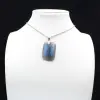 Pendente rettangolare in labradorite - 5