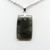 Pendente rettangolare in labradorite - 2