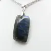 Pendente rettangolare in labradorite - 1