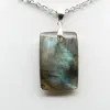 Pendente rettangolare in labradorite - 1