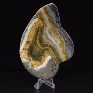 Roccia di diaspro calabrone lucidata Scienza dei minerali