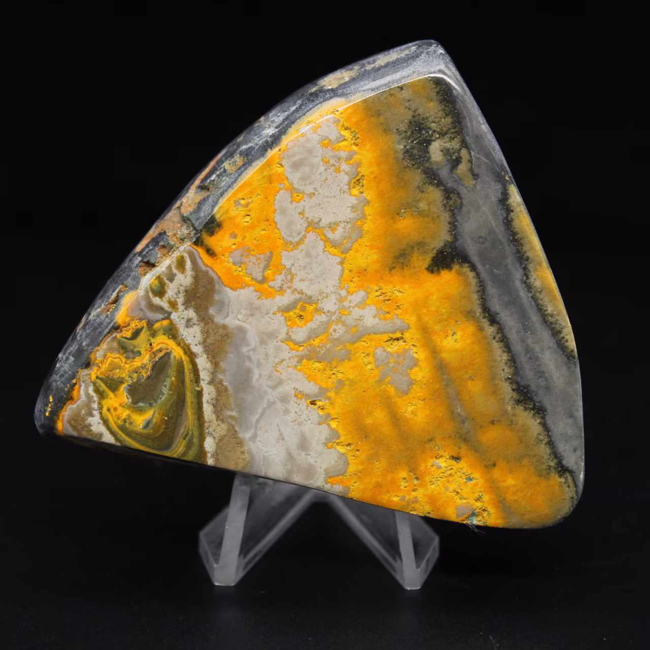 Pietra naturale di autenticità Bumblebee Jasper