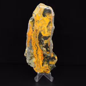 Bumblebee Jasper Slice: Estetica vulcanica