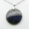 Ciondolo rotondo in labradorite - 2