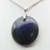 Ciondolo rotondo in labradorite - 1