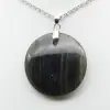 Ciondolo rotondo in labradorite - 2