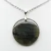 Ciondolo rotondo in labradorite - 2
