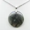 Ciondolo rotondo in labradorite - 2