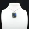 Ciondolo in labradorite quadrata - 0