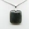 Ciondolo in labradorite quadrata - 2