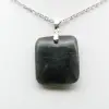 Ciondolo quadrato in labradorite naturale - 2
