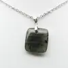 Ciondolo in labradorite quadrata - 1