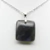 Ciondolo in pietra di labradorite quadrata - 2