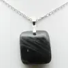 Ciondolo in labradorite quadrata - 1