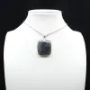 Ciondolo in labradorite quadrata - 0