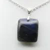Ciondolo in pietra di labradorite quadrata - 2