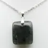 Ciondolo quadrato in labradorite naturale - 2